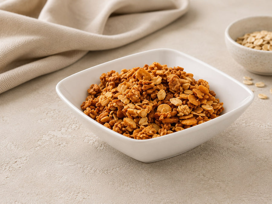 Naturel Muesli met crunchy caramel — Fase 2-3 combi & overgang · Bioteine proteïne