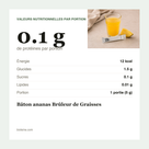 Bâton ananas Brûleur de Graisses voedingswaarde