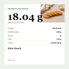 Käse-Snack voedingswaarde