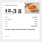 Tortitos-Chips mit Nacho-Käse-Geschmack voedingswaarde